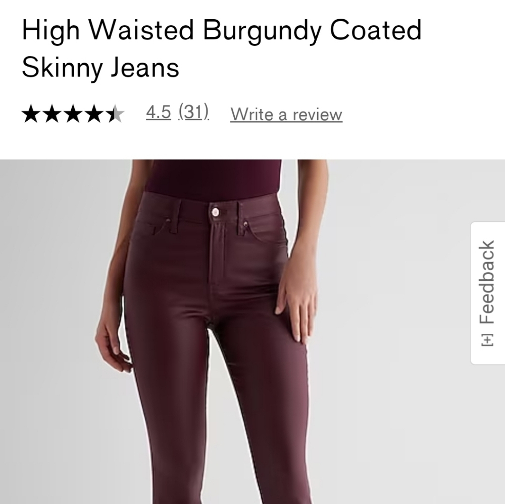 Express high waisted skinny jeans